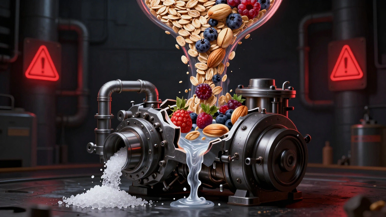 Человеческое тело как сломанный двигатель, заправленный сахаром и трансжиром, вместо полезной пищи.