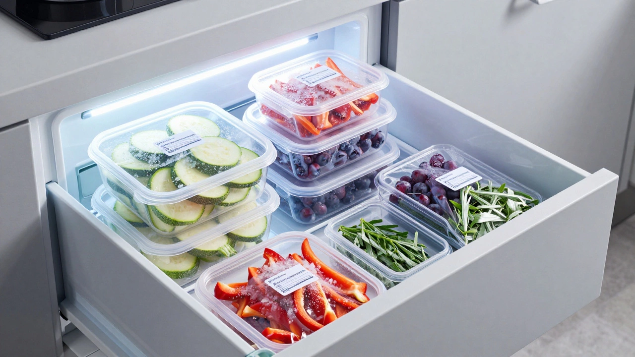 Порционная заморозка овощей в современной морозильной камере